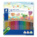 Staedtler 187 Black, Blue, Bordeaux, Brown, Green, Light Blue, Light Green, Light grey, Magenta, Mauve, Orange, Peach, Red, Turquoise, Violet, White, Yellow 24 pc(s)