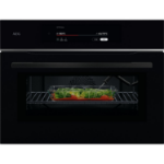 AEG 9000 Series CombiQuick Built-In Combination Microwave Oven - Black