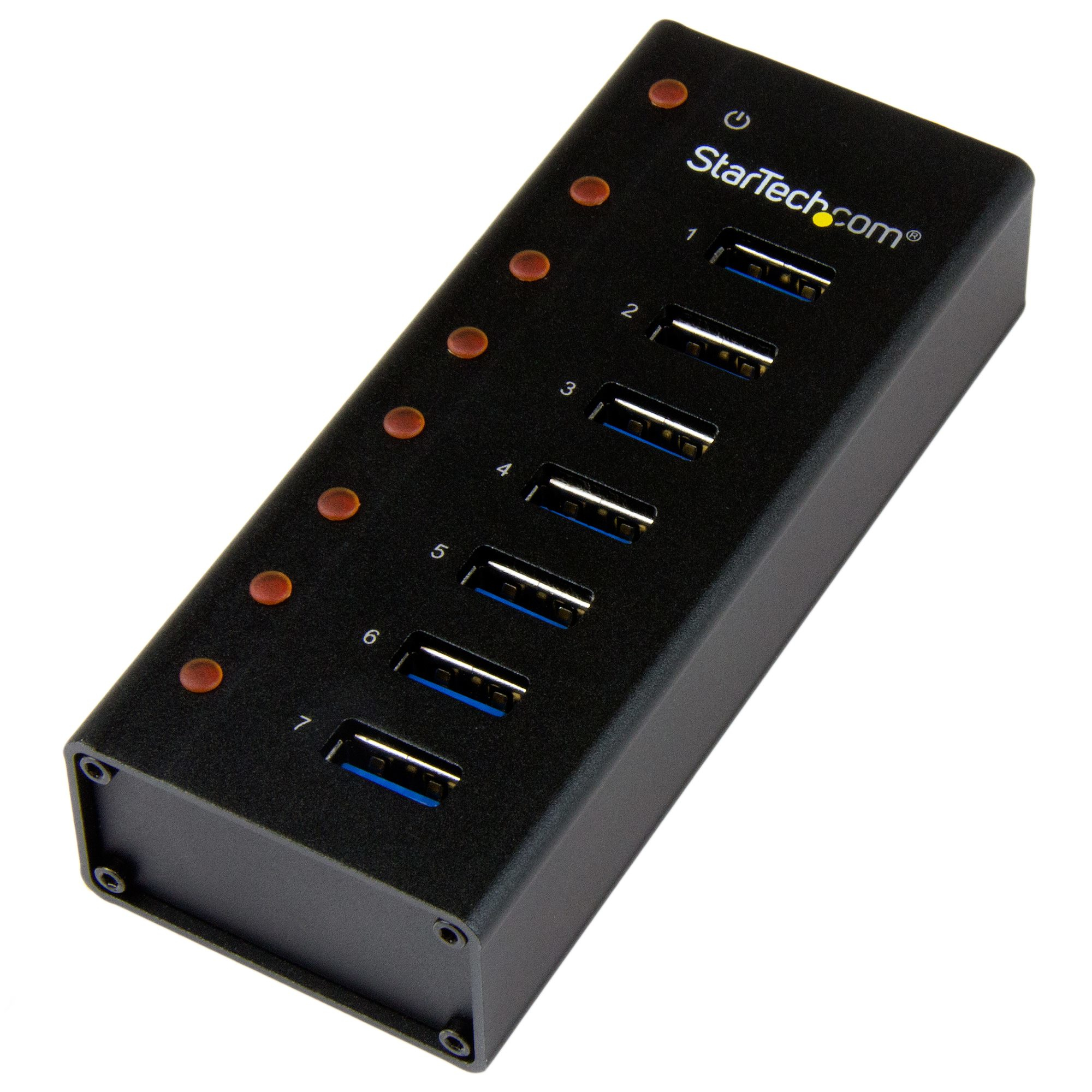 Image of StarTech.com 7-Port USB 3.0 Hub - Desktop or Wall-Mountable Metal...