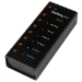 StarTech.com 7 Port USB 3.0 Hub - 5Gbps - Metallgehäuse - Desktop oder Wandmontierbar