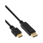 InLine 30pcs Bulk-Pack DisplayPort to HDMI converter cable, black, 2m