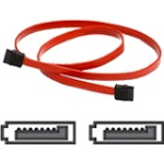 Supermicro 70cm SATA M/M SATA-kabel 0,7 m Rood