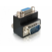 DeLOCK Adapter VGA male/female right angled VGA 15pin Black
