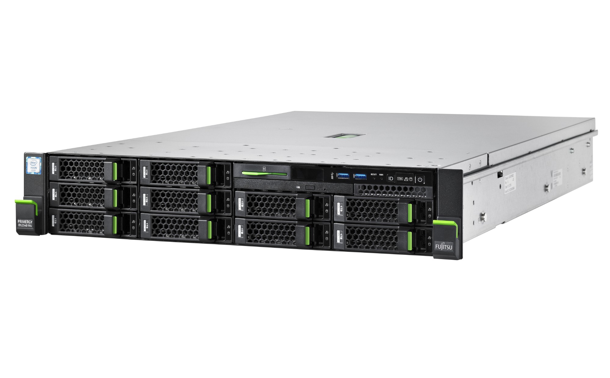 Fujitsu PRIMERGY RX2540 M4 server 2.1 GHz 16 GB Rack (2U) Intel® Xeon® 450 W DDR4-SDRAM