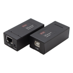 Hall Technologies U2-DR1 AV extender Black