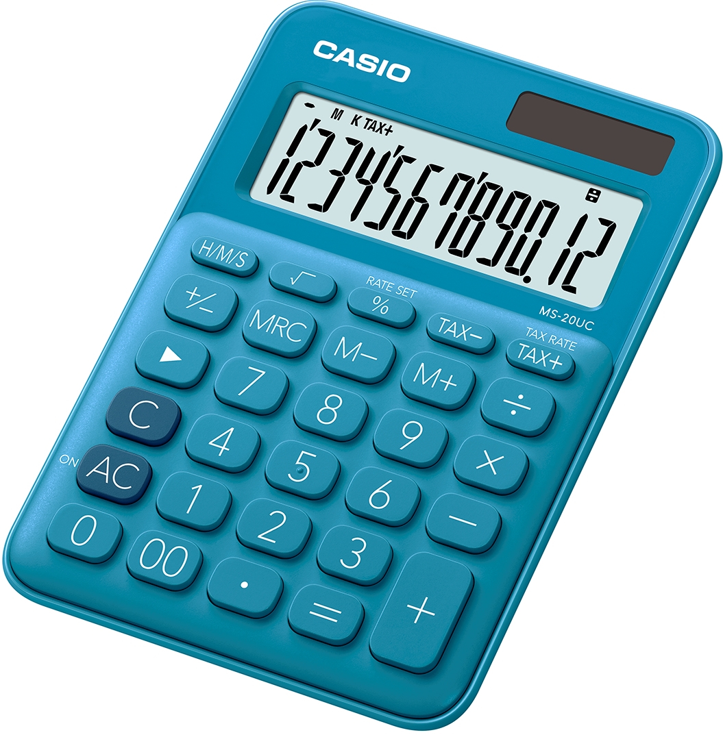 Photos - Calculator Casio MS-20UC-BU  Desktop Basic Blue MS-20UC-BU-S-EC 