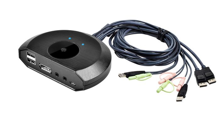 Image of Microconnect MC-DP-USBKVM2 KVM switch Black
