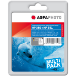 AgfaPhoto APHP350_351SET inktcartridge 1 stuk(s) Zwart, Cyaan, Magenta, Geel