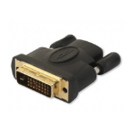 Techly IADAP-DVI-HDMI-F cable gender changer DVI-D Black