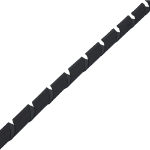 InLine Spiral Wrapping Band 10m, black, 10mm