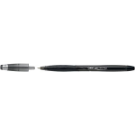 BIC Atlantis Stic Black Stick ballpoint pen Medium 12 pc(s)