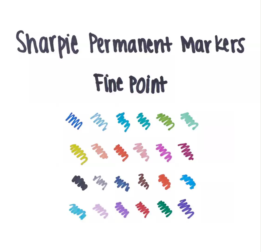 Sharpie Fine Point permanent marker Fine tip Black 12 pc(s)