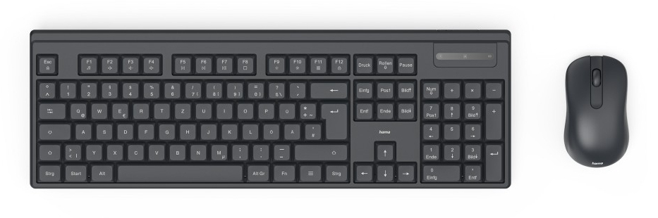Hama WKM-100 keyboard Mouse included Universal RF Wireless QWERTY UK I