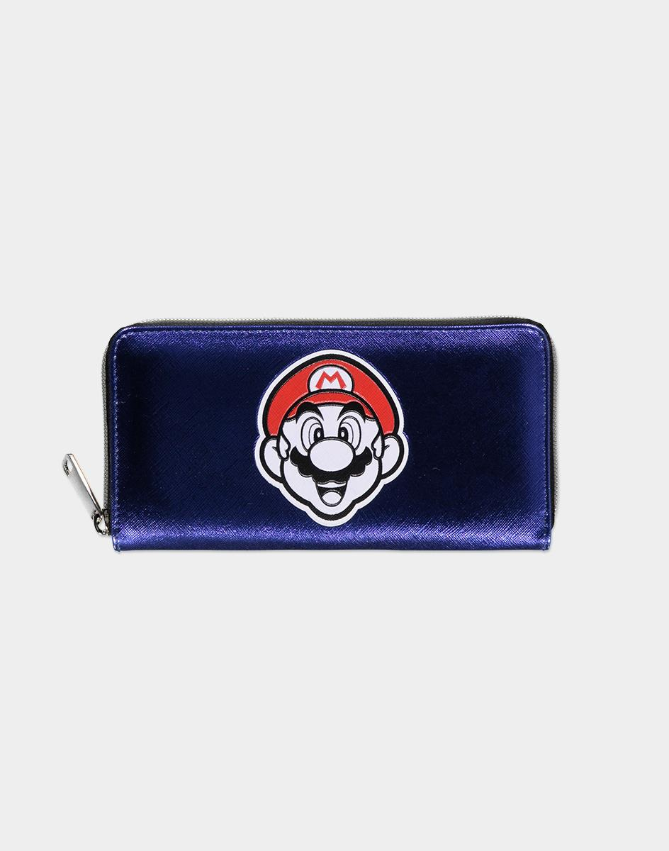 Nintendo Super Mario Summer Olympics AOP Zip Around Wallet Violet