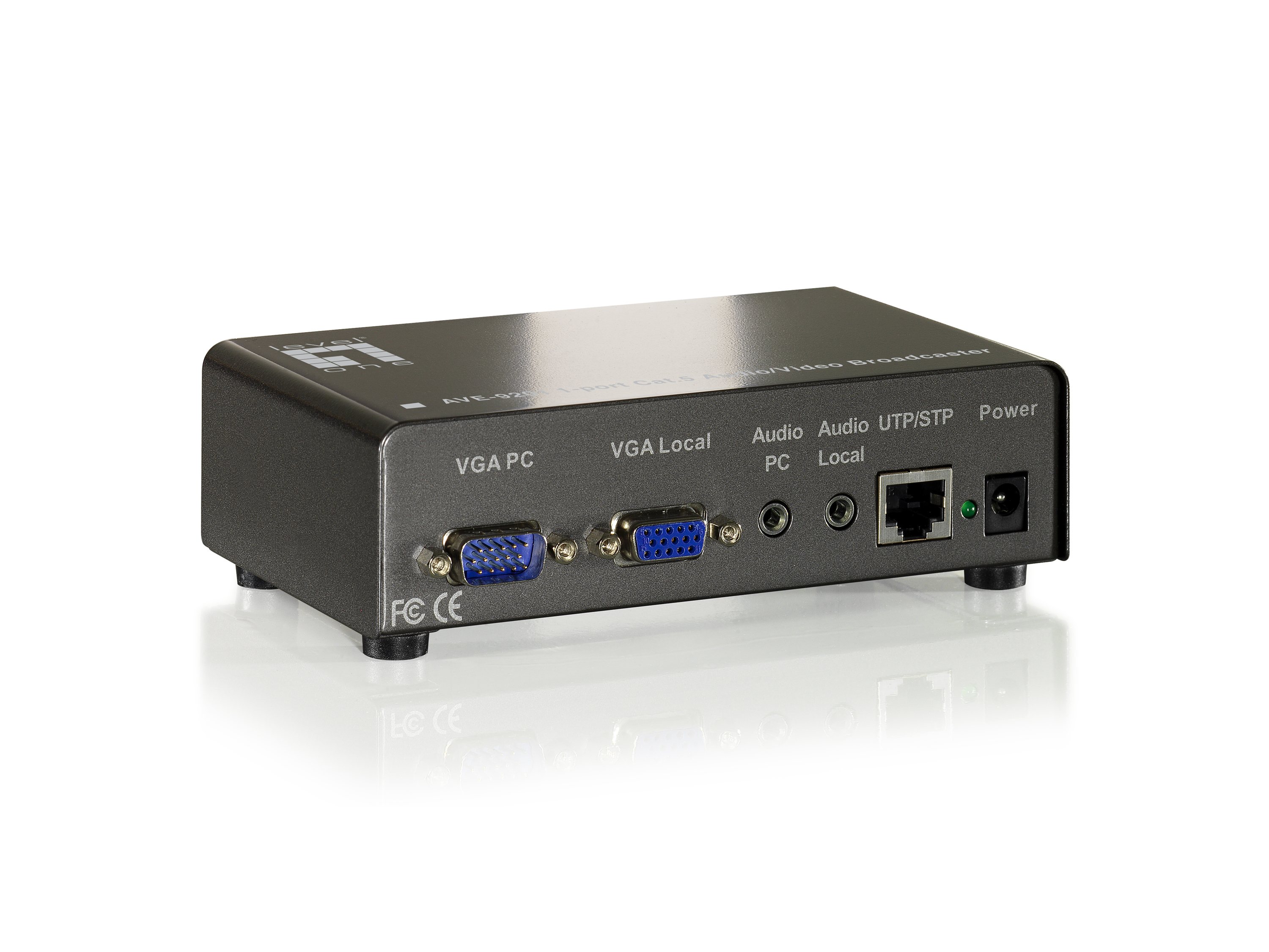 Image of LevelOne 1-Port Cat.5 Audio/Video Transmitter