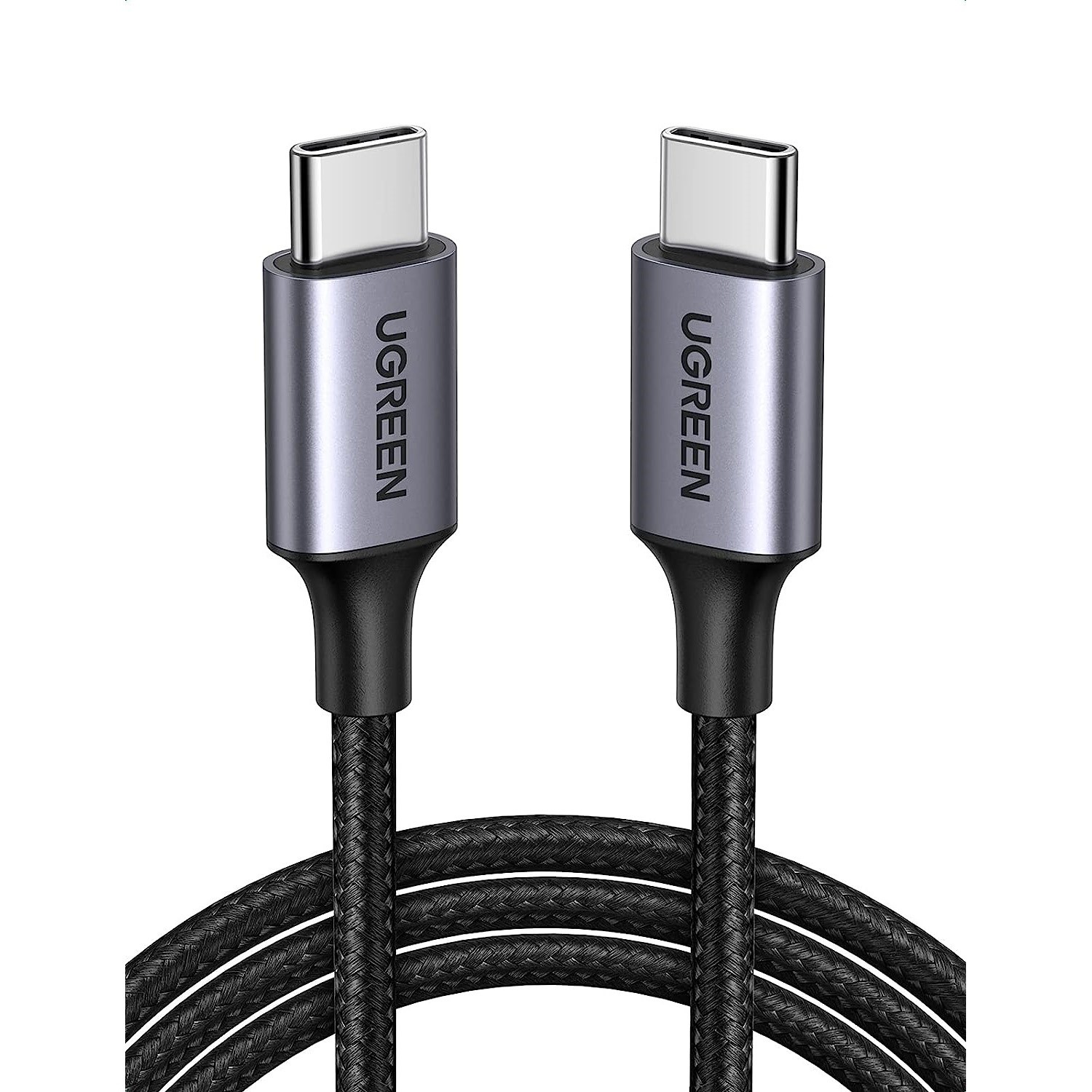 Photos - Other for Computer Ugreen 60W 3A USB-C to USB-C Braided Cable - 1M DIS100025886EBA 