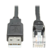 Tripp Lite U009-006-RJ45-X USB-A to RJ45 Rollover Console Cable (M/M) - Cisco Compatible, 250 Kbps, 6 ft. (1.83 m), Black