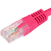 Cablenet 1m Cat6 RJ45 Pink U/UTP PVC 24AWG Flush Moulded Booted Patch Lead