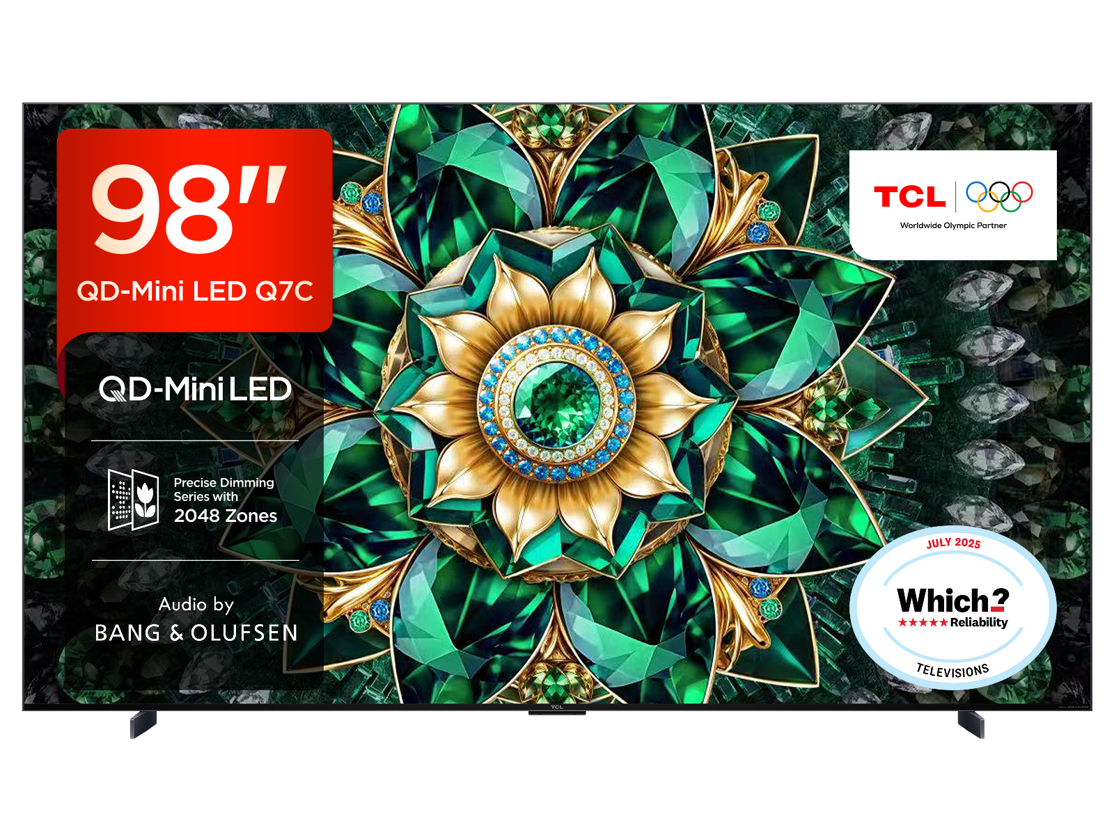 TCL 98Q7C-UK TV 2.49 m (98") 4K Ultra HD Smart TV Wi-Fi Metallic 3000 cd/m²