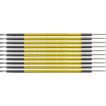 Brady SCNG-05-V cable marker Black, Yellow Nylon 300 pc(s)