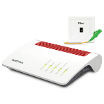 FRITZ!Box 5590 Fiber draadloze router Gigabit Ethernet Dual-band (2.4 GHz / 5 GHz) Wit