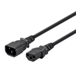 Monoprice 24191 power cable Black 24" (0.61 m) C14 coupler IEC C13