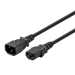 Monoprice 24191 power cable Black 24" (0.61 m) C14 coupler IEC C13