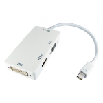 Cablenet 15cm Mini DisplayPort Male to HDMI, DVI, VGA Female Adaptor