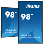 iiyama 98" 4K UHD Professional Digital Signage display featuring Android OS, iiSignage² and OPS PC slot