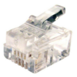 Cables Direct RJ-11 6P4C wire connector 1x RJ-11 Transparent