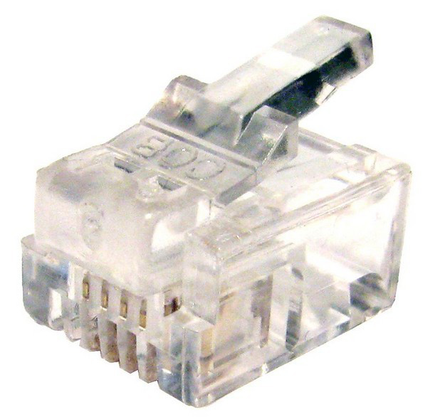Cables Direct RJ-11 6P4C wire connector 1x RJ-11 Transparent