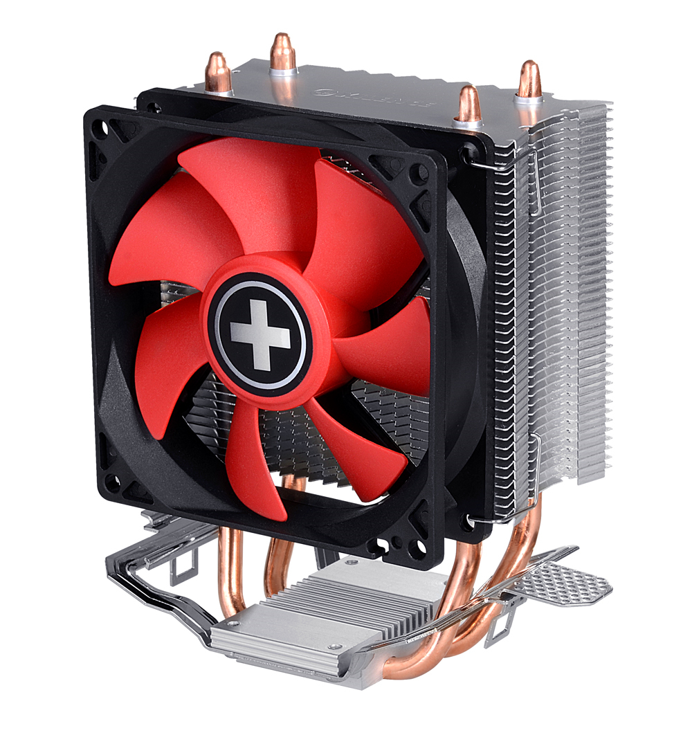 Image of Xilence A402 Processor Cooler 9.2 cm Black, Red, Silver