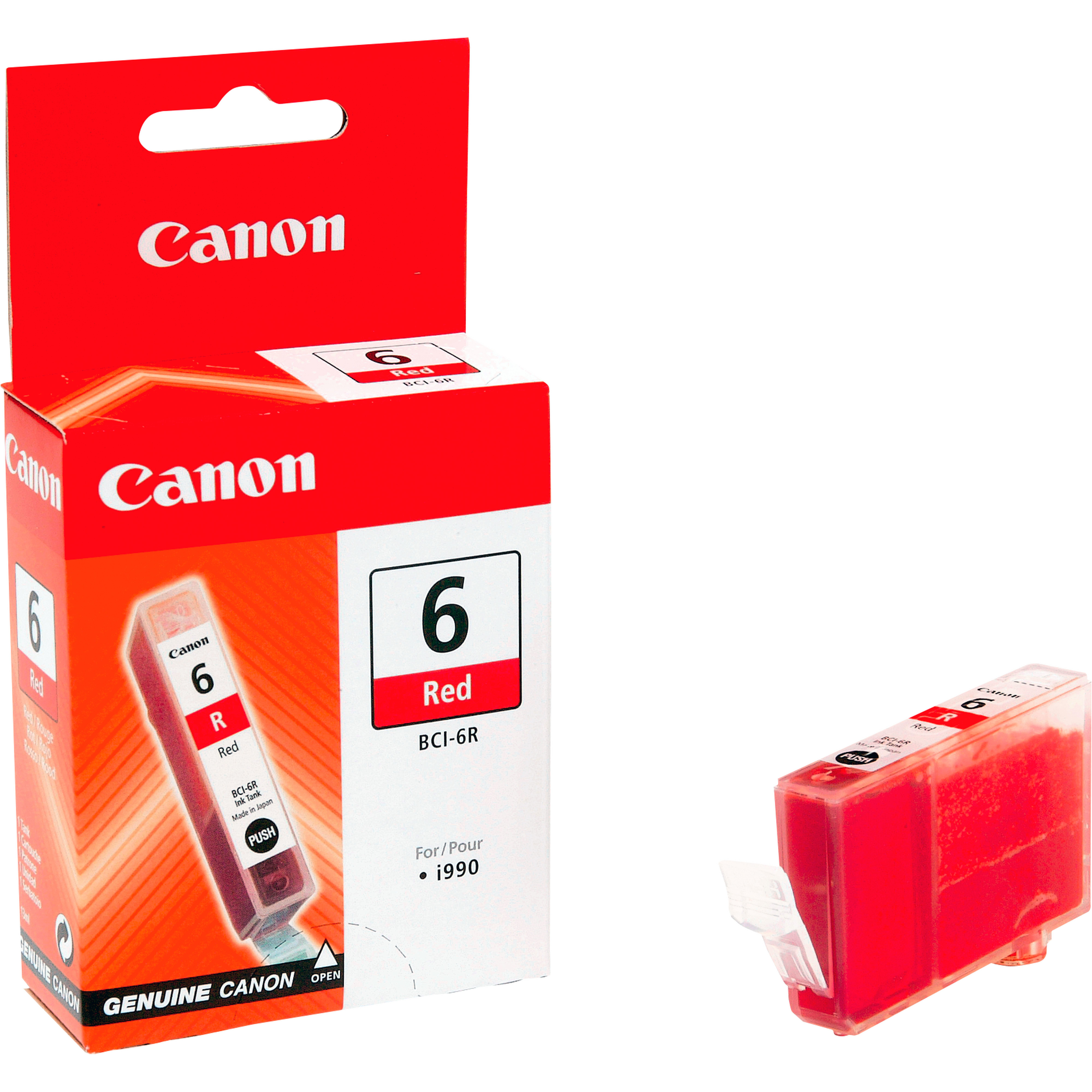Image of Canon 8891A002/BCI-6R Ink cartridge red, 390 pages ISO/IEC 24711...