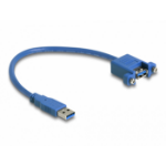 DeLOCK 86994 USB-kabel USB 3.2 Gen 1 (3.1 Gen 1) 0,25 m USB A Blauw