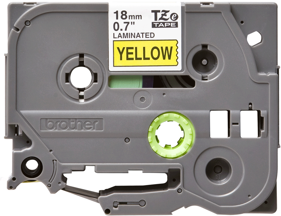 Image of Brother TZE-641 DirectLabel black on yellow Laminat 18mm x 8m for...