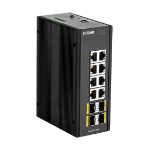 D-Link DIS‑300G‑12SW Managed L2 Gigabit Ethernet (10/100/1000) Black