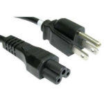 FDL 2M US MAINS PLUG TO C5 CLOVER LEAF SOCKET CABLE