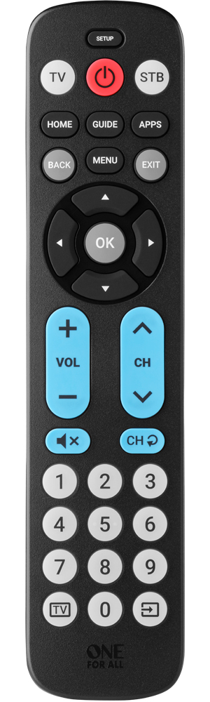 One For All Big Button Remote remote control Audio. Soundbar speaker.