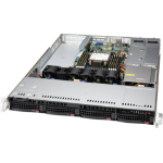 Supermicro SYS-510P-WTR-EU server barebone Intel C621A LGA 4189 Rack (1U) Black