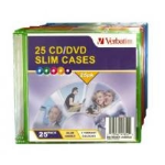 Verbatim CD/DVD Coloured Slim Cases 1 discs Multicolor