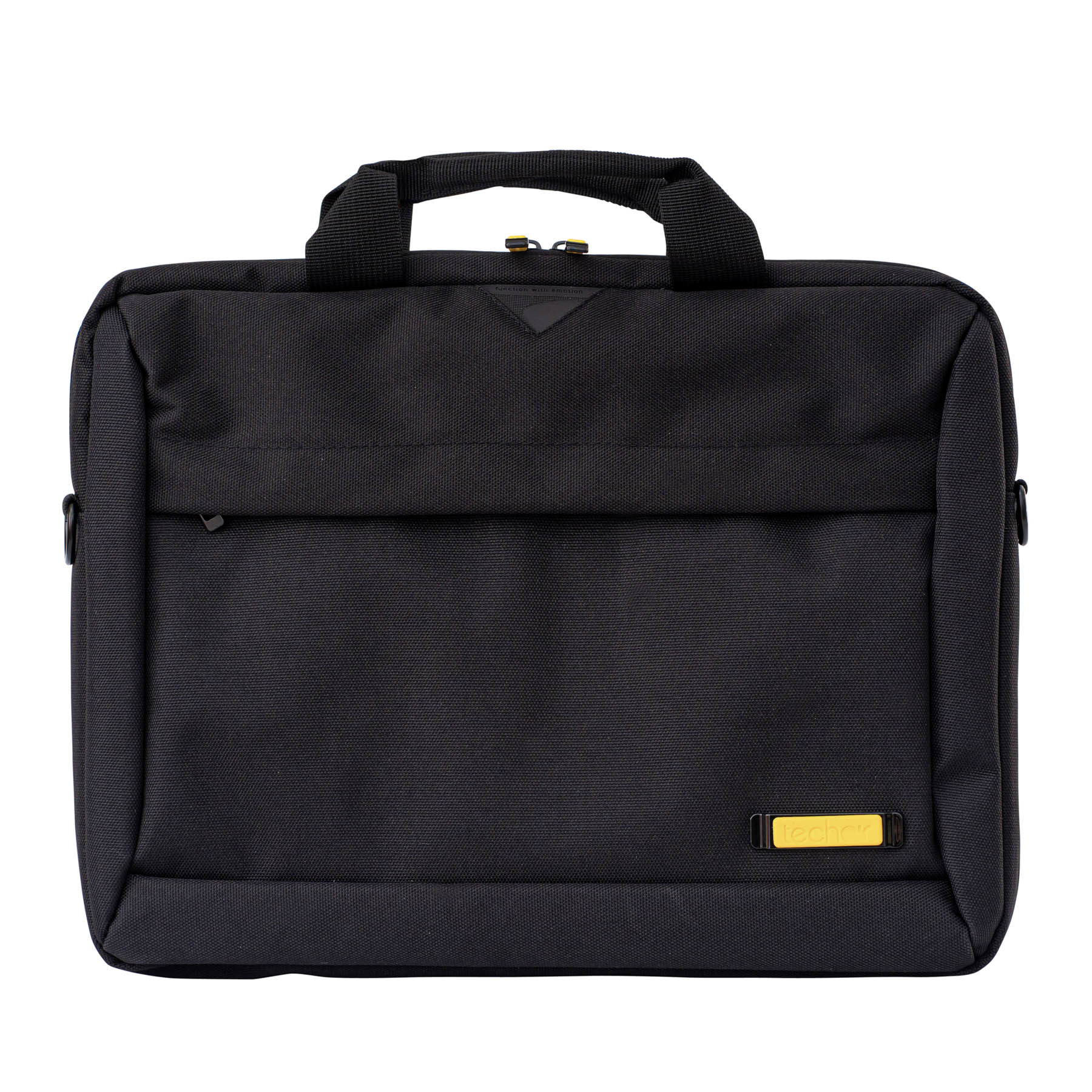 TAN1212 TECH AIR 14.1 Shoulder Bag Laptop Case Black; includes closed cell foam protection and removable / adjustable shoulder strap. Adaptable branding is available on this sku. .