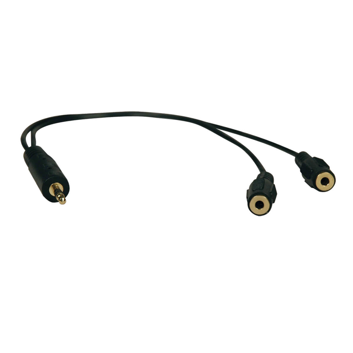 Image of Tripp Lite P313-001 3.5mm Mini Stereo Cable adapter Y Splitter for...