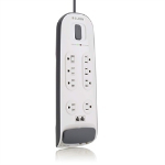 Belkin BV108200-06 surge protector Black, White 8 AC outlet(s) 125 V 72" (1.83 m)