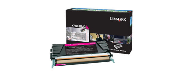 Lexmark X748H1MG Toner cartridge magenta return program. 10K pages ISO
