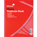 Silvine TRIPLICATE BOOK 8.1X5 MEMO 605