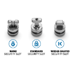 Kensington ClickSafe Universal Slots Security Anchors Kit
