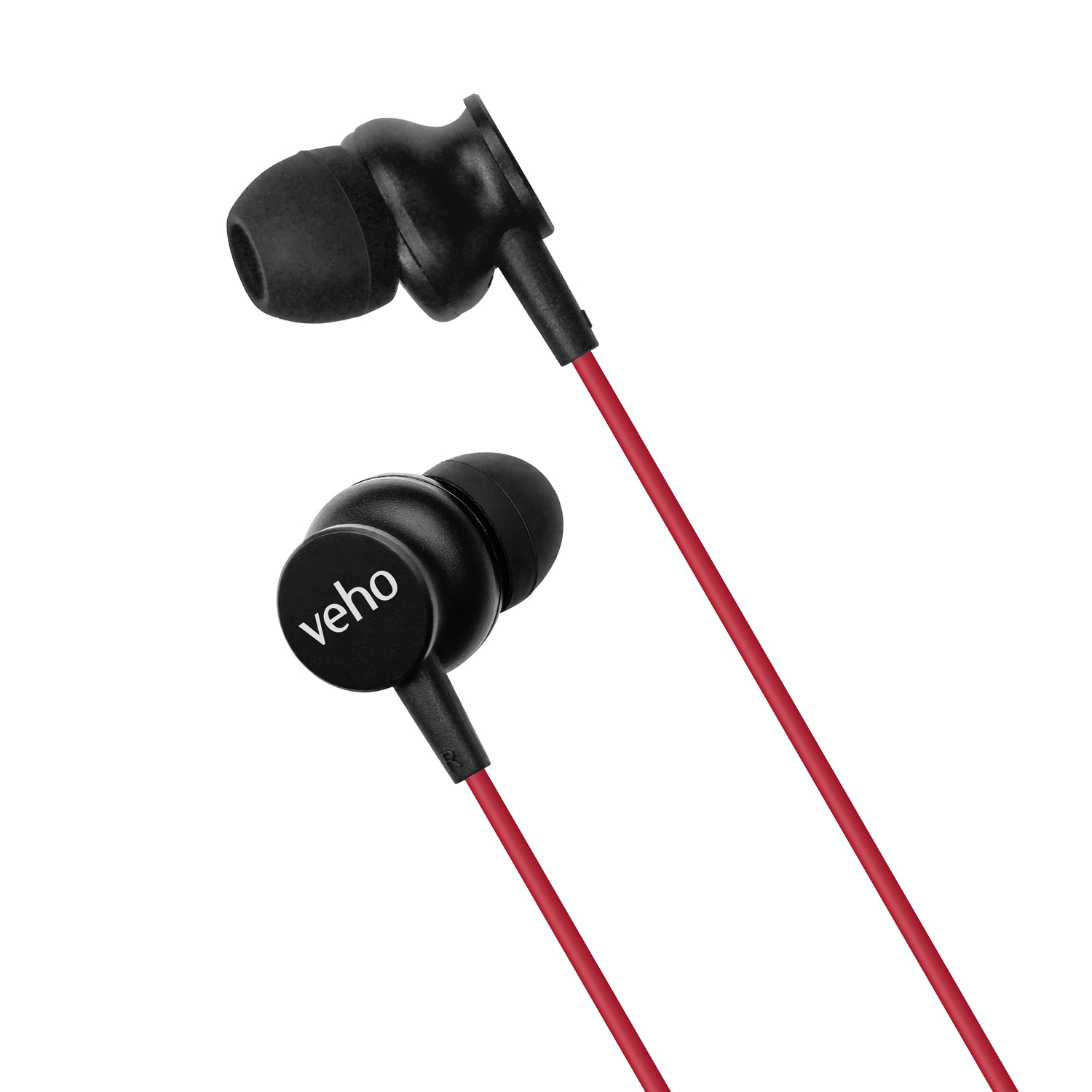 Veho Z-3 In-Ear Stereo Headphones with Built-in Microphone and Remote Control  Red (VEP-105-Z3-R)