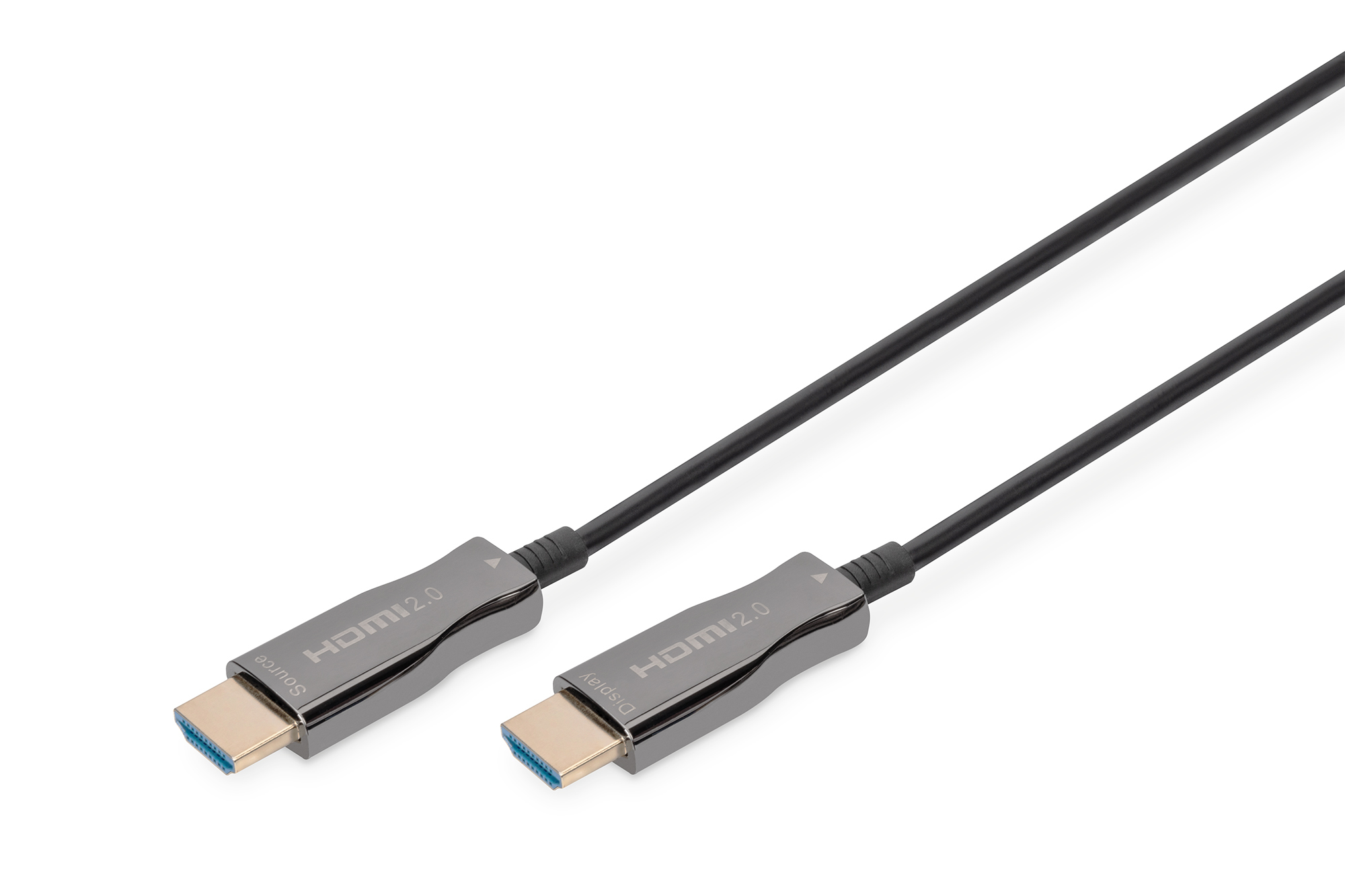 Photos - Cable (video, audio, USB) Digitus HDMI AOC Hybrid Fiber Optic Cable, UHD 4K, 10 m AK-330125-100-S 