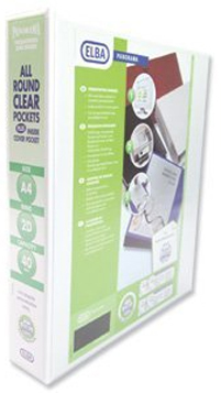 Image of Elba 400008505 ring binder A4 White
