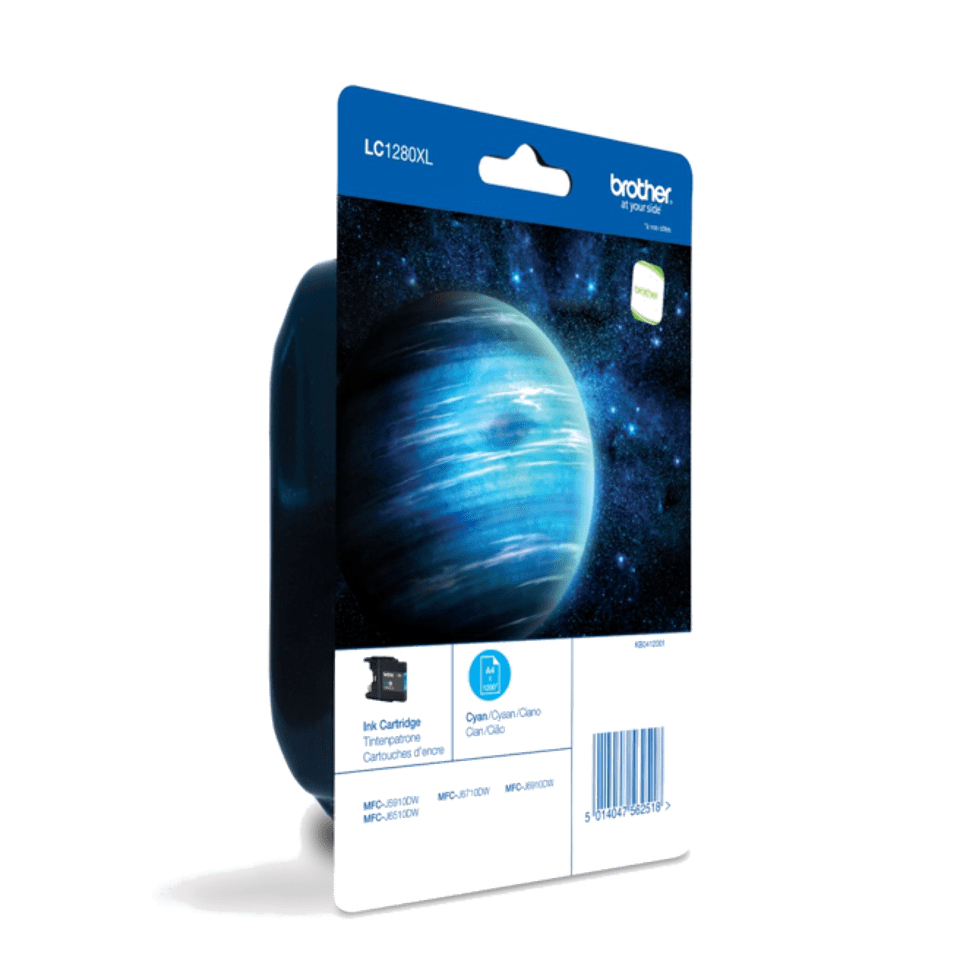 Brother LC-1280XLCBP Ink cartridge cyan high-capacity Blister. 1.2K pa